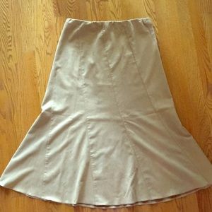 Suede skirt